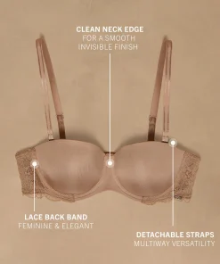 Vorgeformter Bügel-BH Angie, strapless - Beige