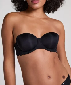 Vorgeformter Bügel-BH Angie, strapless - Schwarz