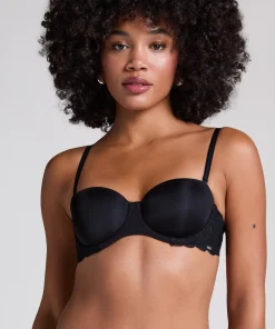 Vorgeformter Bügel-BH Angie, strapless - Schwarz