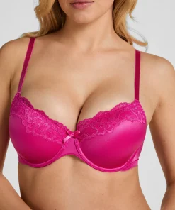 Vorgeformter Bügel-BH Lace & Shine - Rosa