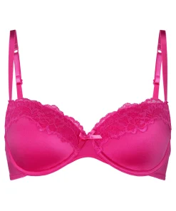 Vorgeformter Bügel-BH Lace & Shine - Rosa