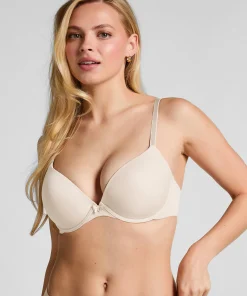 Vorgeformter Bügel-BH Plunge - Beige