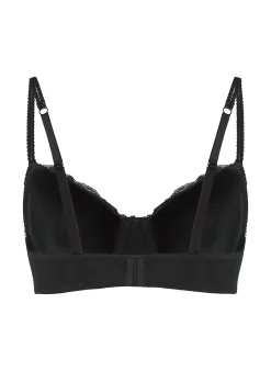 Vorgeformter Bügel-BH Secret Lace mit Spitze - Schwarz