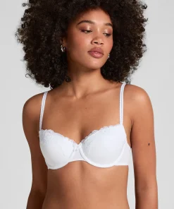 Vorgeformter Bügel-BH Secret Lace mit Spitze - Weiß