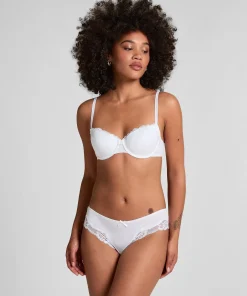 Vorgeformter Bügel-BH Secret Lace mit Spitze - Weiß