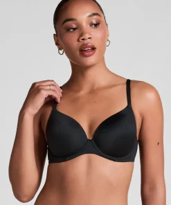Vorgeformter Bügel-BH Super soft - Schwarz