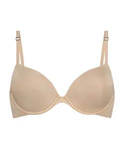 Vorgeformter Bügel-BH Transparent Back Multiway - Beige