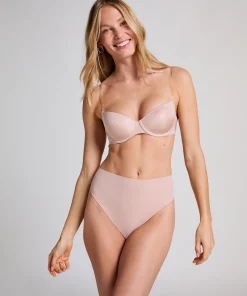 Vorgeformter Bügel-BH Transparent Back - Beige