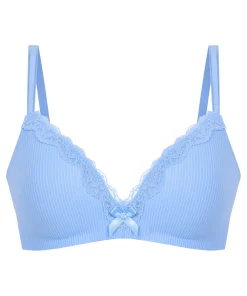 Vorgeformter BH ohne Bügel Lola - Blau