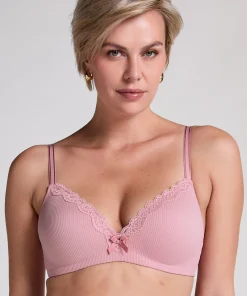 Vorgeformter BH ohne Bügel Lola - Rosa