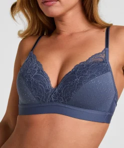 Vorgeformter BH ohne Bügel Sophie - Blau