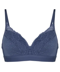 Vorgeformter BH ohne Bügel Sophie - Blau