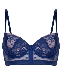 Vorgeformter Longline-Bügel-BH Lou - Blau