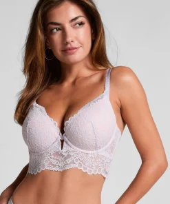 Vorgeformter Longline-Bügel-BH Isadora - Lila