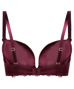 Vorgeformter Longline-Push-up-Bügel-BH Avela - Rot