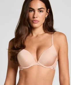 Vorgeformter Push-up-Bügel-BH Angie - Beige