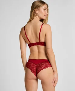 Vorgeformter Push-up-Bügel-BH Marine - Rot