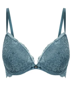 Vorgeformter Push-up-Bügel-BH Marine - Blau