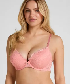 Vorgeformter Push-up-Bügel-BH Marine - Rosa