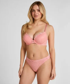 Vorgeformter Push-up-Bügel-BH Marine - Rosa