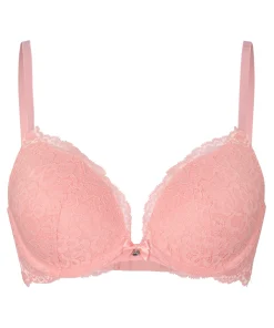 Vorgeformter Push-up-Bügel-BH Marine - Rosa