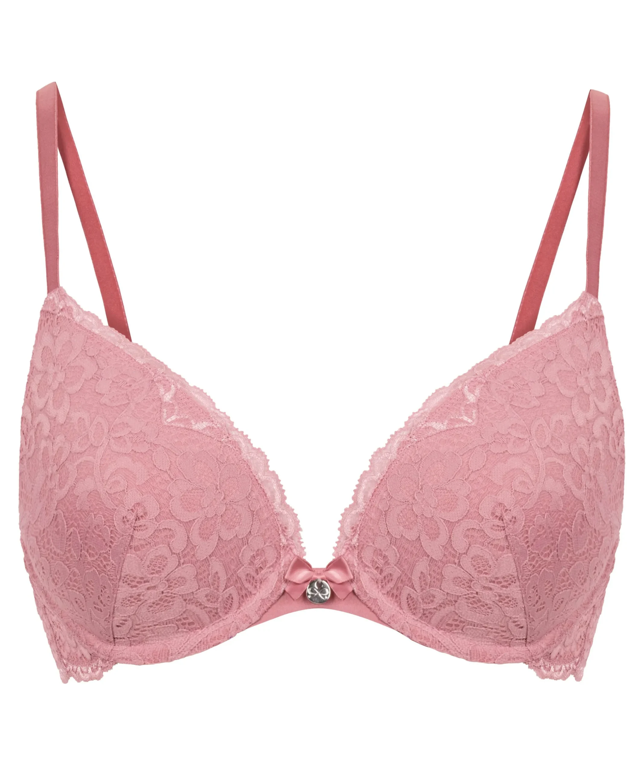 Vorgeformter Push-up-Bügel-BH Marine - Rosa
