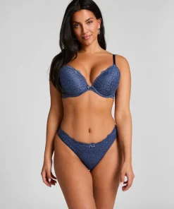 Vorgeformter Push-up-Bügel-BH Marine - Blau
