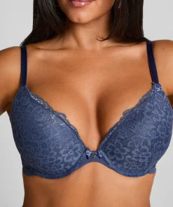 Vorgeformter Push-up-Bügel-BH Marine - Blau