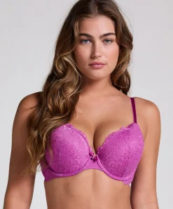 Vorgeformter Push-up-Bügel-BH Marine - Rosa