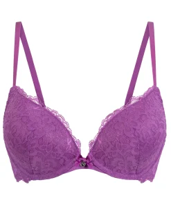 Vorgeformter Push-up-Bügel-BH Marine - Rosa