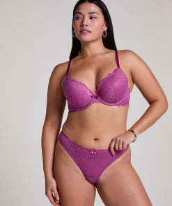 Vorgeformter Push-up-Bügel-BH Marine - Rosa