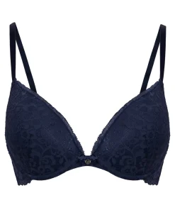 Vorgeformter Push-up-Bügel-BH Marine - Blau