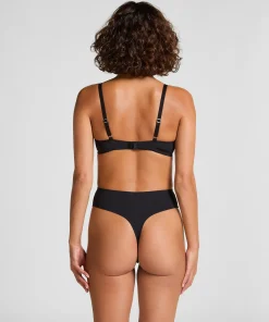 Vorgeformter Push-Up-Bügel-BH Smooth - Schwarz