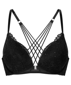 Vorgeformter Push-up-Bügel-BH Sabrina - Schwarz
