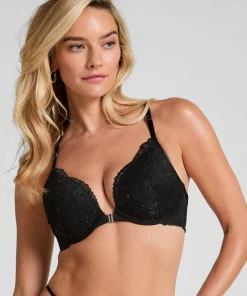 Vorgeformter Push-up-Bügel-BH Sabrina - Schwarz