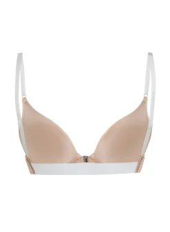 Vorgeformter Push-up-Bügel-BH Transparant - Beige
