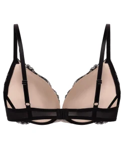 Vorgeformter Push-up-Bügel-BH Teddy - Schwarz