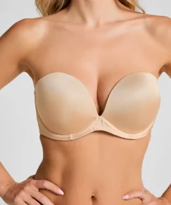 Vorgeformter Strapless-Maximizer-BH - Beige