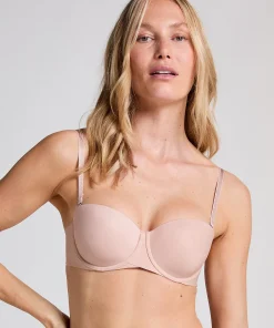 Vorgeformter trägerloser Bügel-BH Jane - Beige