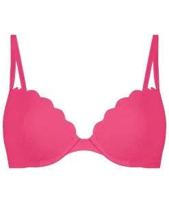 Vorgeformtes Bügel-Bikinitop Scallop - Rosa