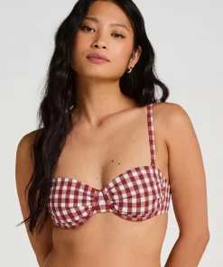 Vorgeformtes Bikini-Oberteil mit Bügel Amalfi - Rot