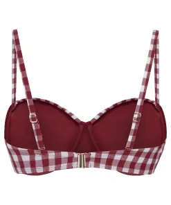 Vorgeformtes Bikini-Oberteil mit Bügel Amalfi - Rot