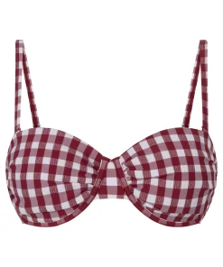 Vorgeformtes Bikini-Oberteil mit Bügel Amalfi - Rot