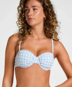 Vorgeformtes Bikini-Oberteil mit Bügel Amalfi - Blau
