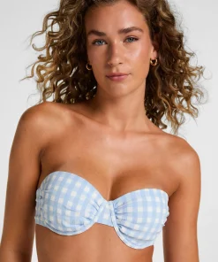 Vorgeformtes Bikini-Oberteil mit Bügel Amalfi - Blau