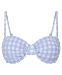 Vorgeformtes Bikini-Oberteil mit Bügel Amalfi - Blau